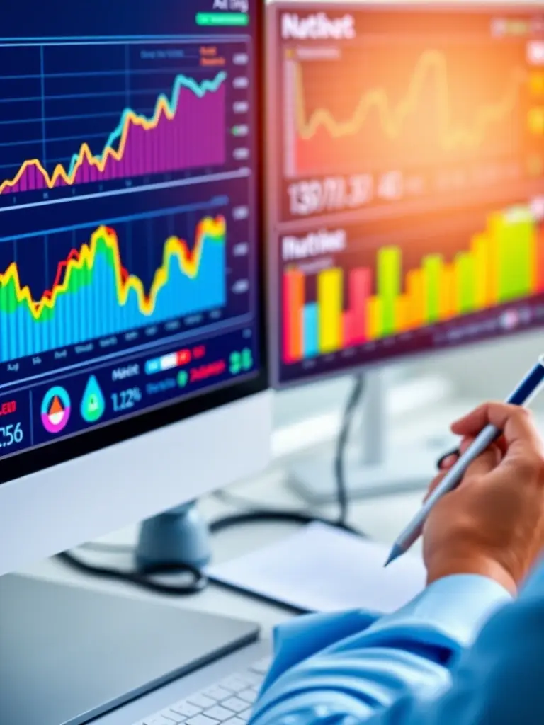 A generative AI tool analyzes market trends and generates a report with actionable insights, demonstrating the data-driven capabilities of Secnds AI.