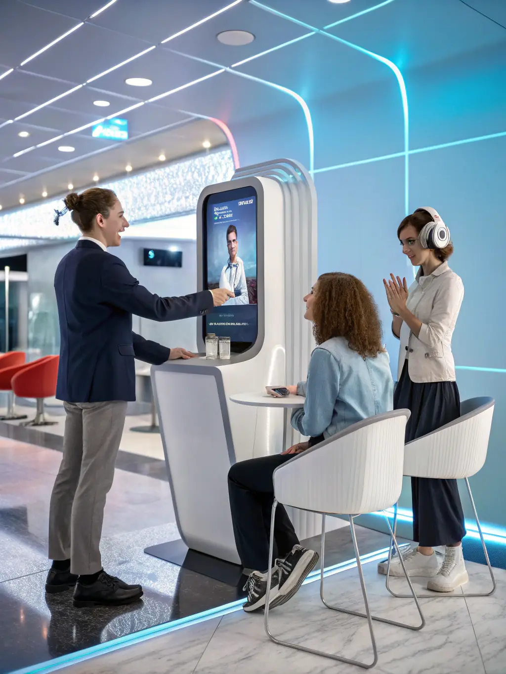 A visual representation of an AI agent providing 24/7 customer support, resolving queries and enhancing customer satisfaction for Secnds AI.